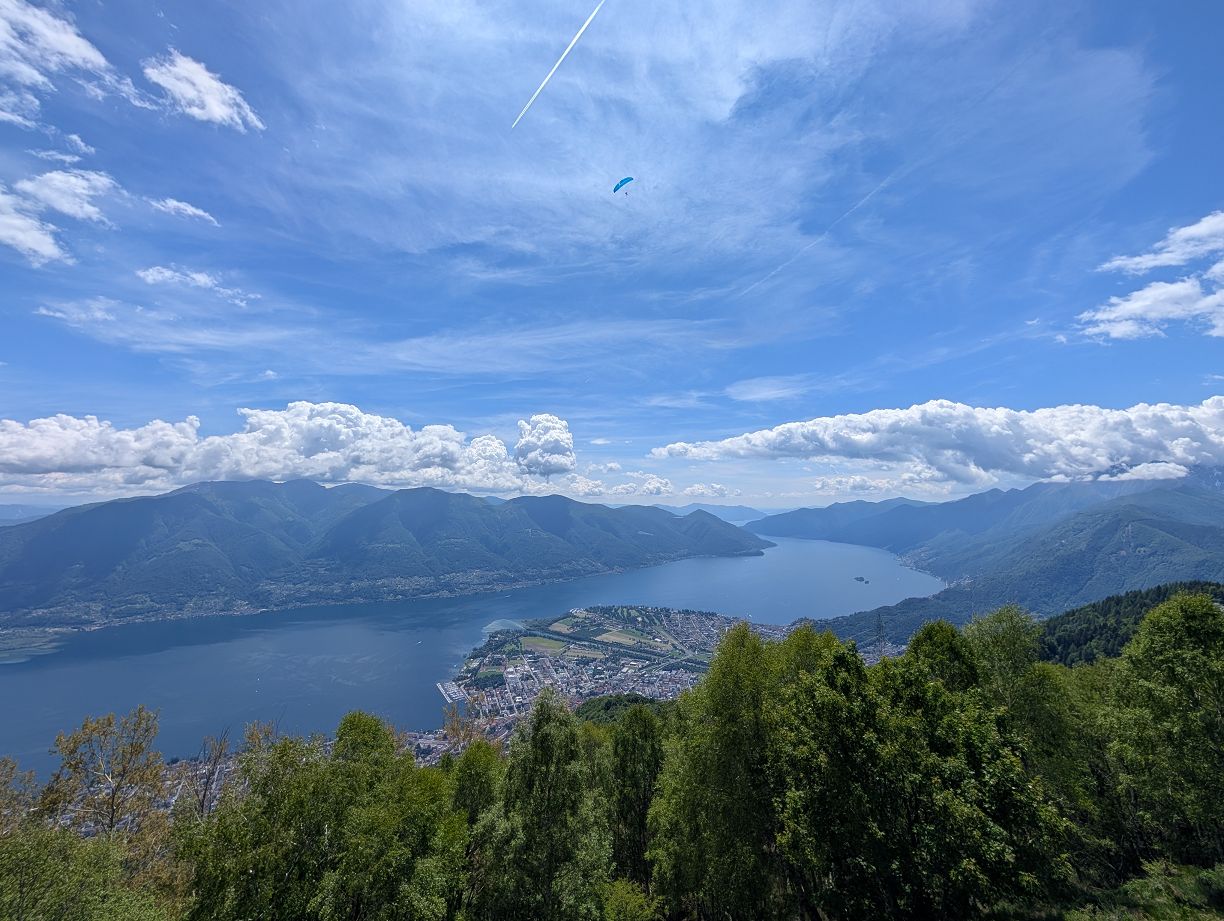Sicht auf Locarno