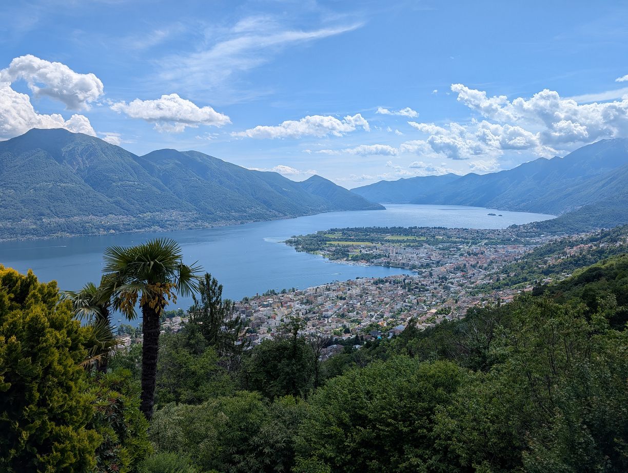Sicht auf Locarno