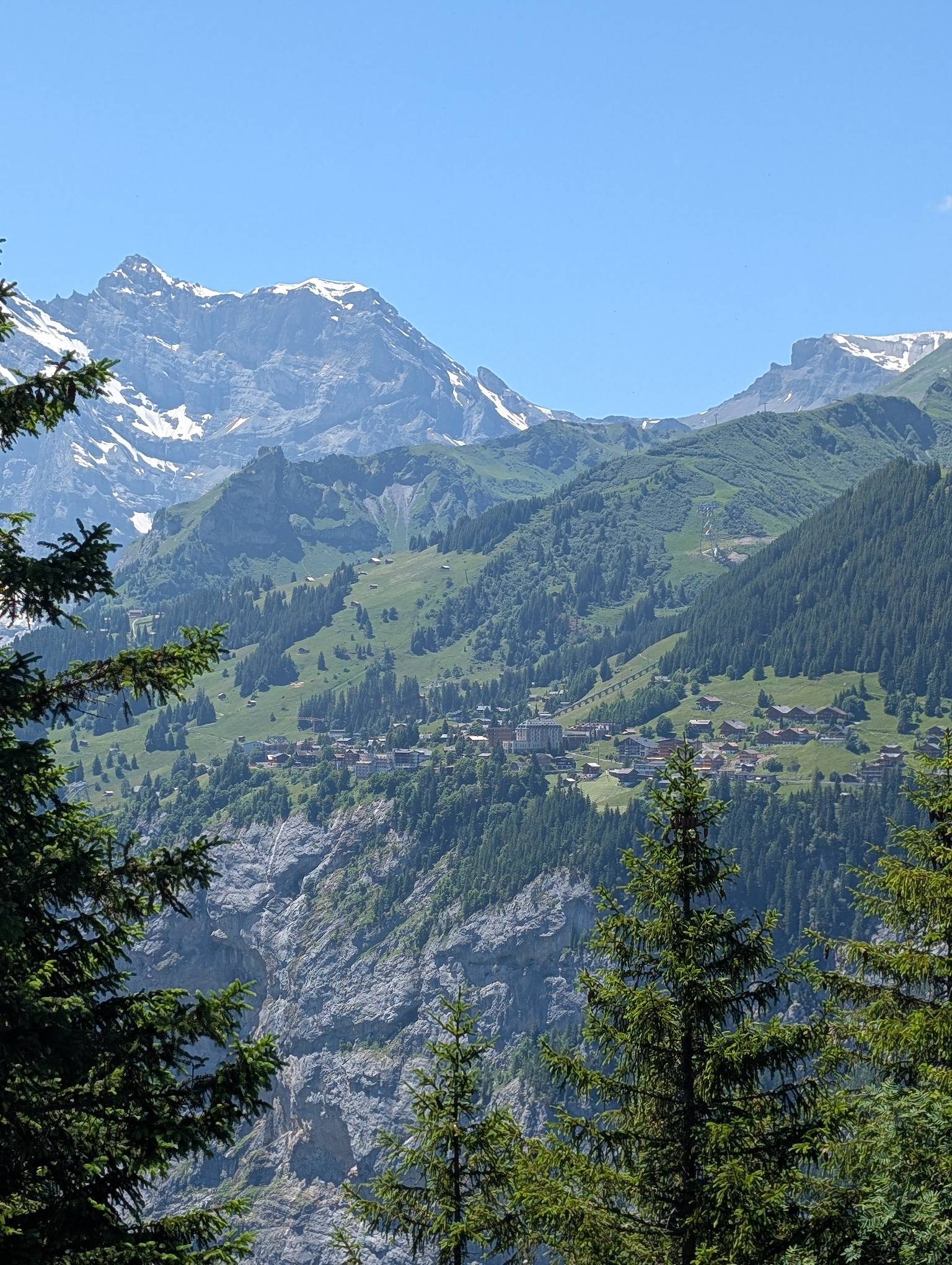 Sicht auf Mürren